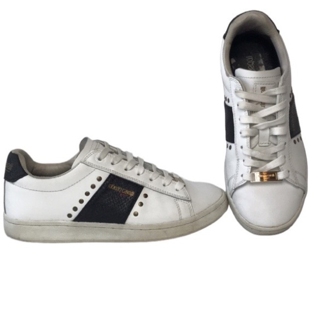 Roberto Cavalli Sport Studded Sneakers Sz 6.5